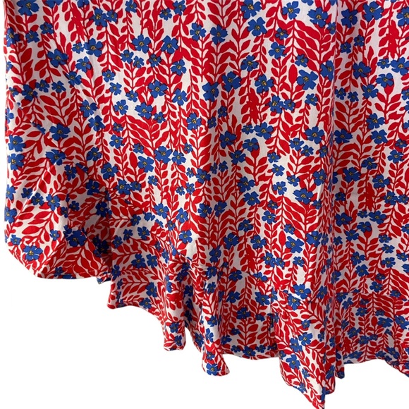 *NWT* J. Crew Sleeveless Ruffle Midi Dress w/ Curved Hem w/Pockets - Picture 10 of 11